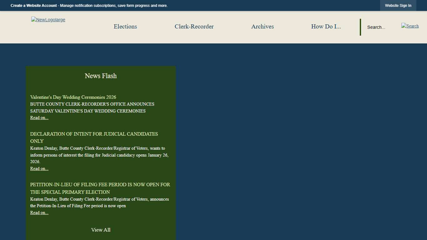 Butte County Clerk Recorder, CA Official Website